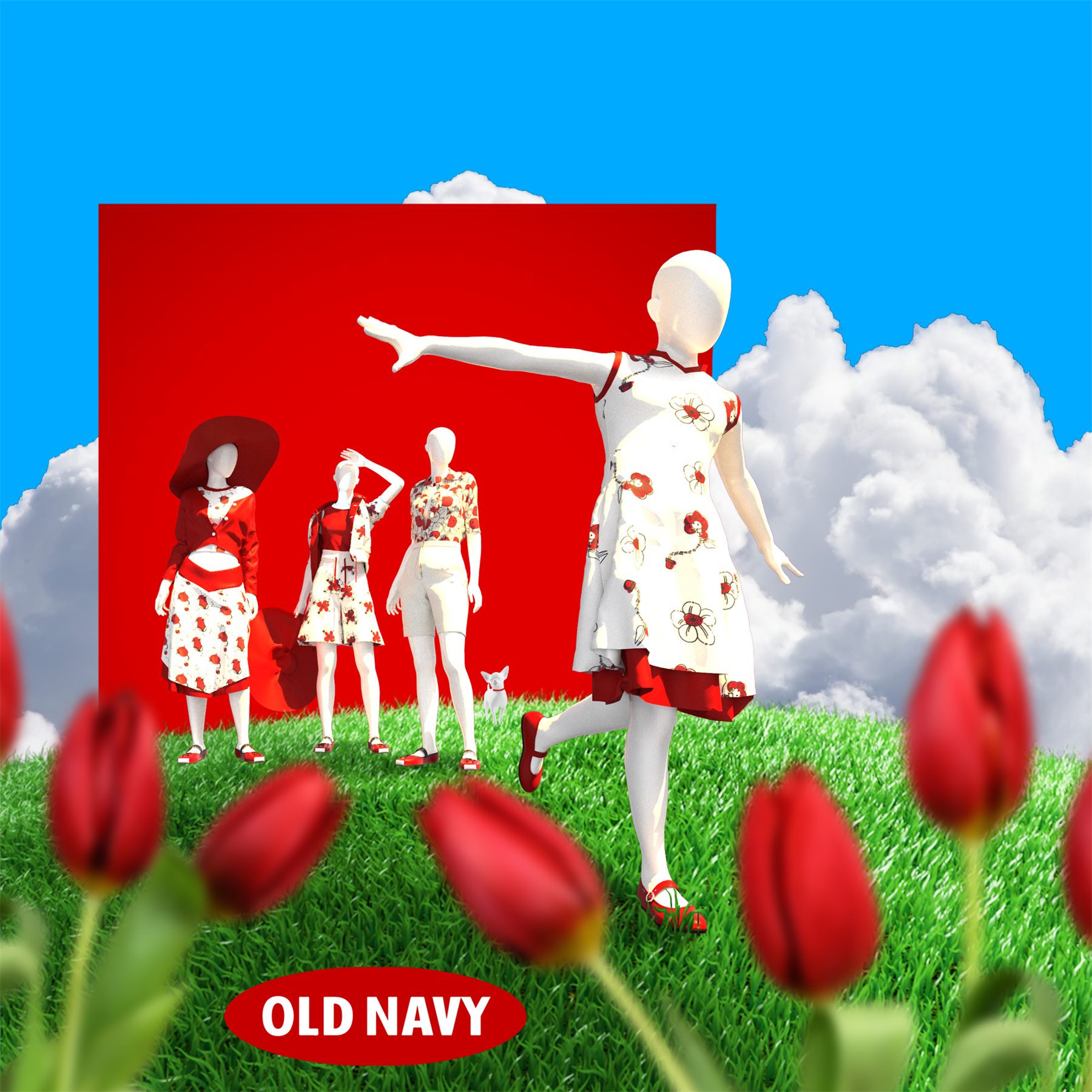 Running off set Old Navy